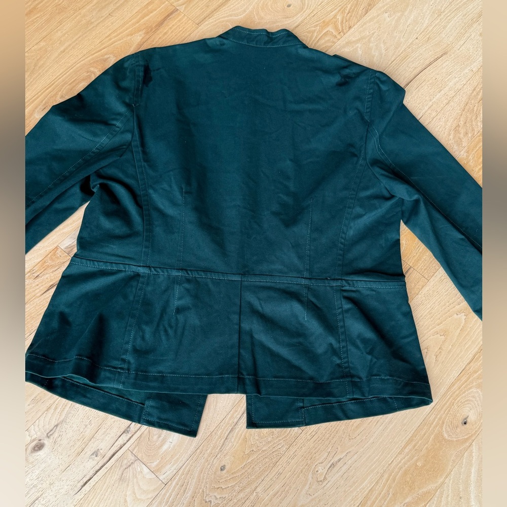 Talbots Forest Green Military Style Jacket  Plus Size - NWT - Size 18 - Picture 13 of 15